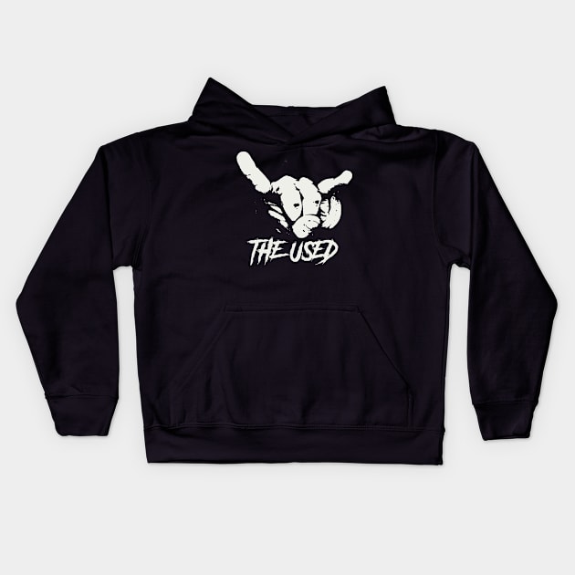 used horn sign Kids Hoodie by sumurbatu